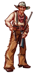 cowboy accueillant